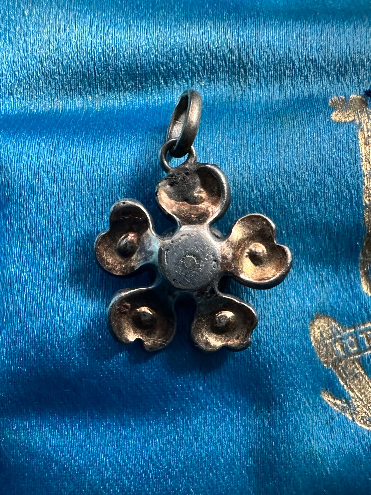 Antique Diamond Flower Pendant