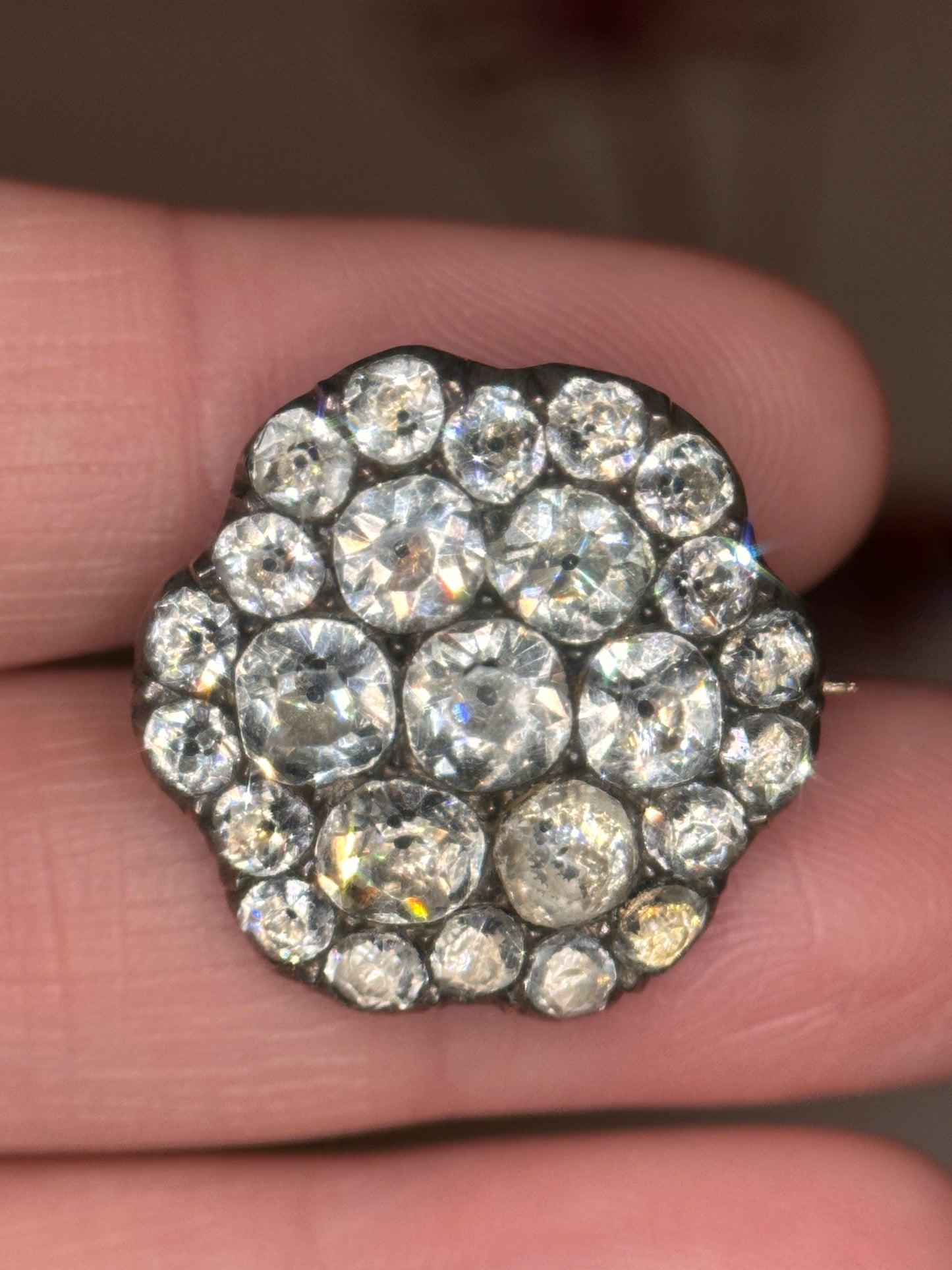 French 19th c Paste Brooch