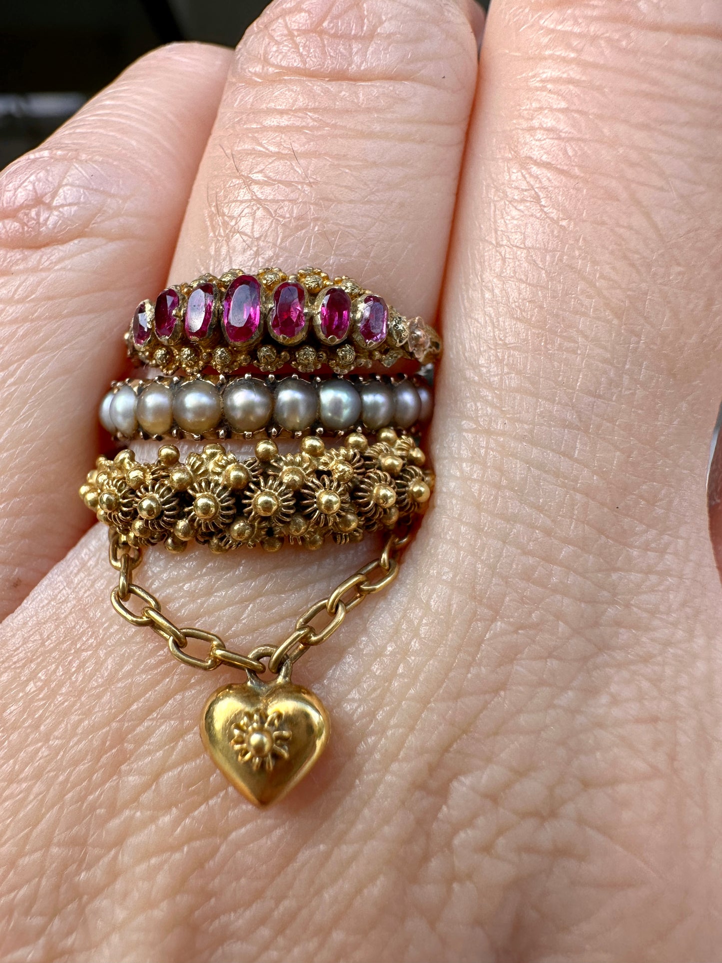 Victorian Key to my Heart ring